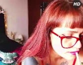 Cam4 Young Redhead Cam Girl in Glasses