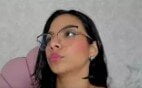 BimBim Latina Cam Model in Glasses