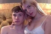Imlive Young Cam Couple on Bed