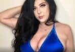 Bim Bim Big Tits Cam Model in Blue Bra
